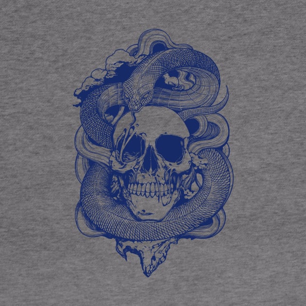 Skull Snake Illustration by Invectus Studio Store